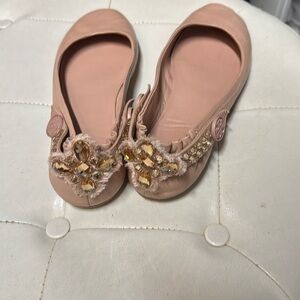 Tory Burch flats nude pink size 9